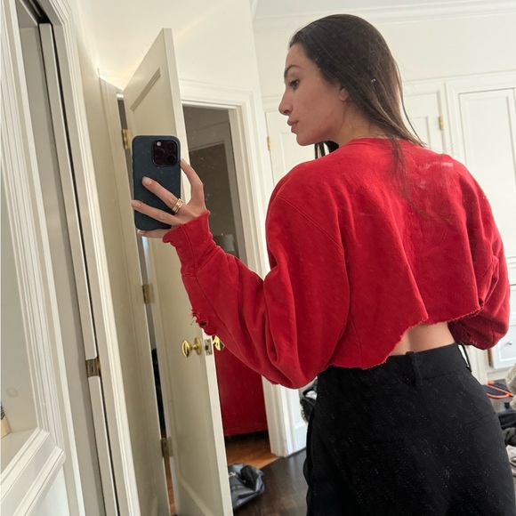 Nebraska long sleeve Zip up crop top LF - Picture 2 of 5
